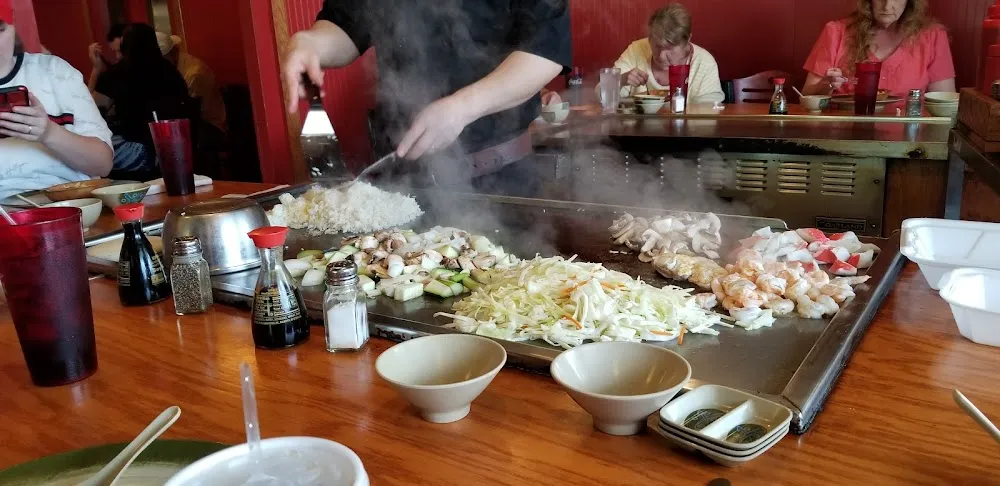 2 Meat Combo Fried Rice & 2 Meat Combo Lo Mein Crab Sushi Rolling Rock